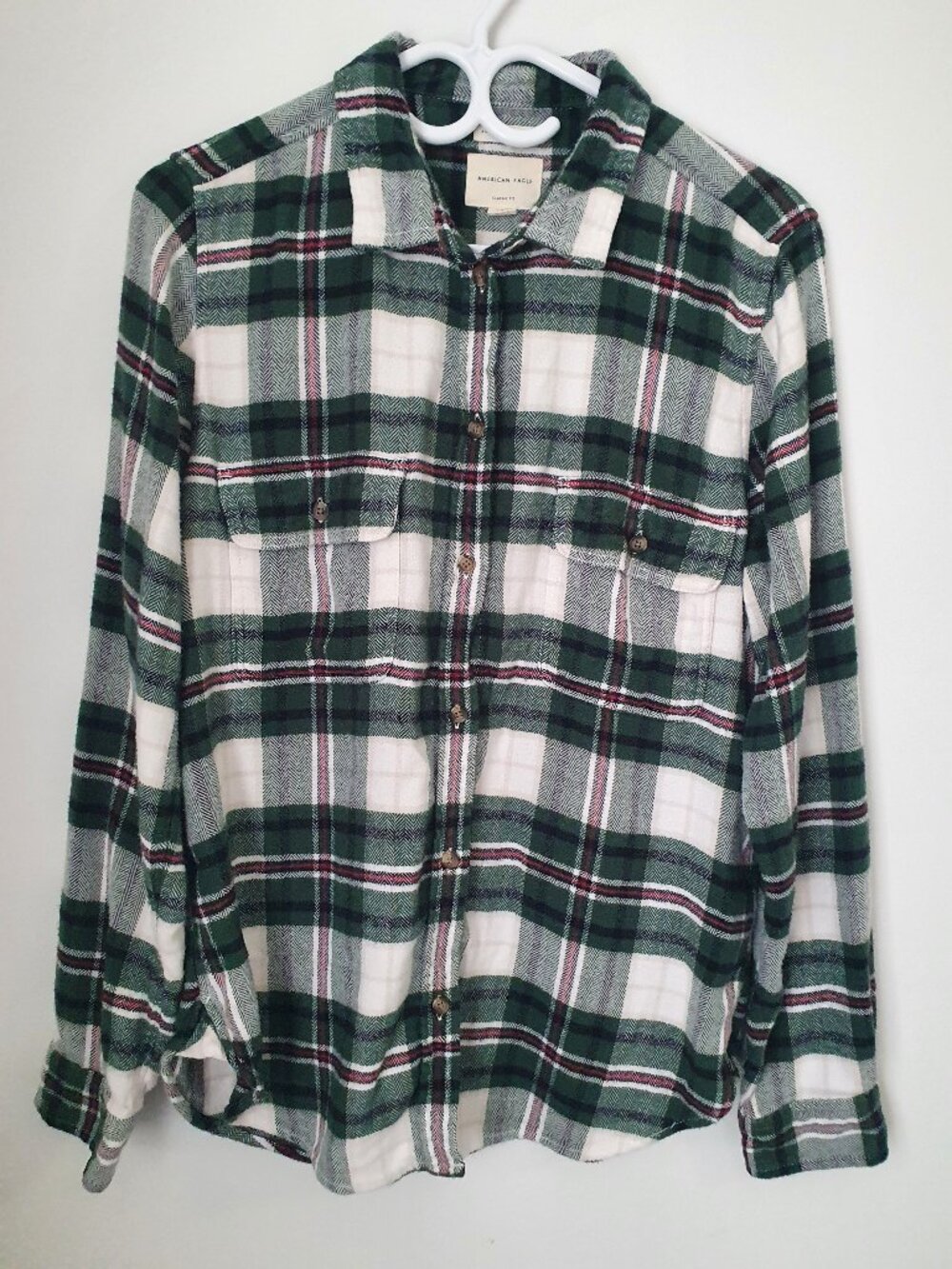 American Eagle "Ahh-mazingly Soft" Plaid Flannel Shirt - Size L